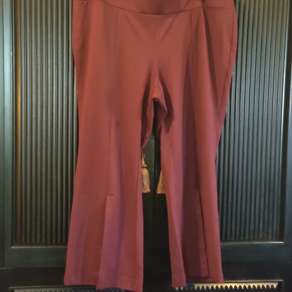 Plus NC Burgundy Ponte Pants